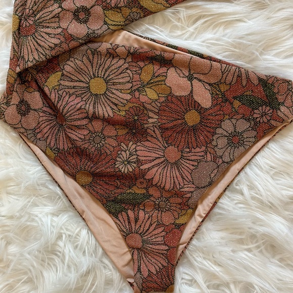 Beach Riot Celine One Piece Honolulu Hibiscus Size L - Picture 3 of 8